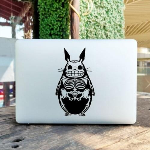 X-ray Totoro Skeleton Laptop Sticker for Macbook Pro 16" Air Retina 11 12 13 15 Inch Mac Book Skin 14" HP Notebook Decal Décor