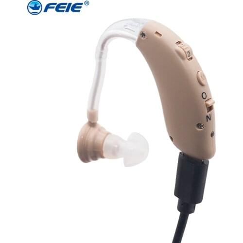 Rechargeable USB Hearing Aid Mini Audio Amplifier Headphone Wireless Deaf for Elderly Earphone BTE S-25 Top selling Drop Ship