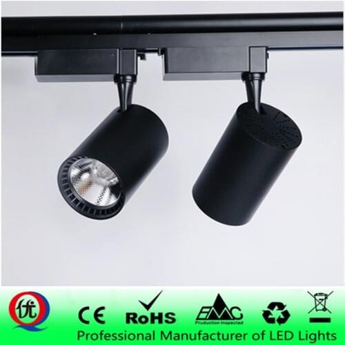 Adjustable 12W 20W 30W COB LED Track Light Spot Light Fixtures LED Lamp Ceiling Mounted Rail Track Lamp Decorative Led spotlight