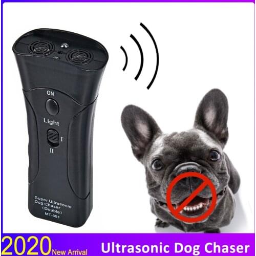 Handheld Dog Repellent Ultrasonic Anti Dog Barking Pet Trainer Outdoor Walking Training Tool Anti-Barking Dog Device