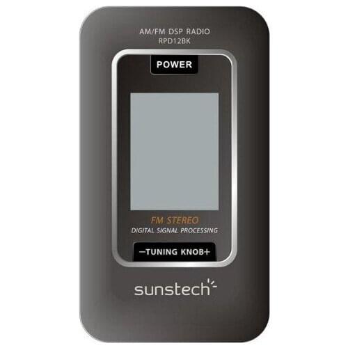 Transistor Radio Sunstech RPD12BK AM/FM LCD Black