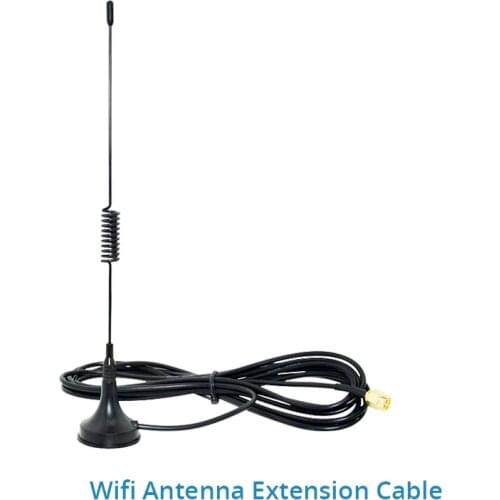 Male Female Wifi Antenna Extension Cable 3 Meters to Work with Wheezan Wireless Cameras
