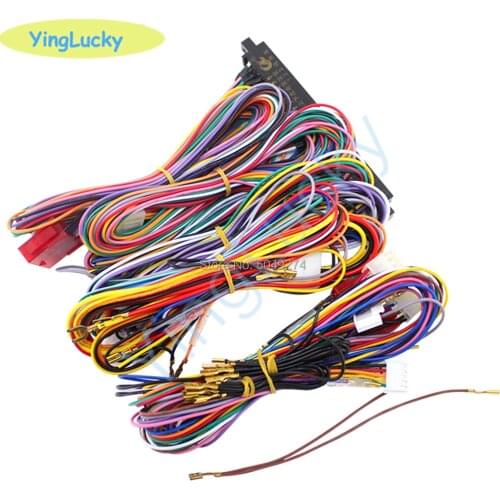 28P Jamma Extender Wiring Harness Kit With 5Pin SANWA Joystick Interface For 32-inch LCD Fighting Machine/Arcade Cabinet Wire