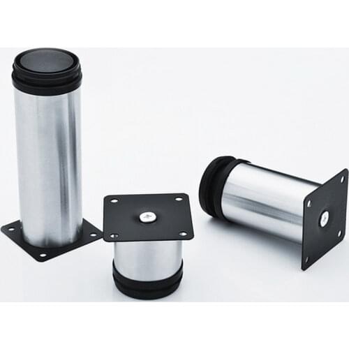 4Pcs/set Adjustable Sofa Foot Stainless Steel Cabinet Foot Bed Foot for Kitchen Home Furniture Legs Hardware for Home Decoration