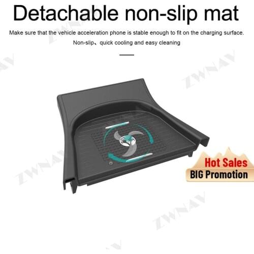 QI car Infrared wireleess charger for Toyota Prius Plus 2019 2020 Intelligent Infrared Fast Wireless Charging Car Phone Holder