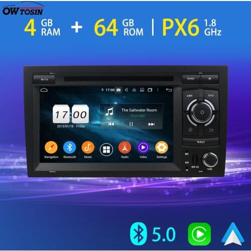 PX6 4G+64G Android 10 Car Multimedia Player For AUDI A4 S4 SEAT EXEO B7 Bluetooth 5.0 Tethering GPS 4G LTE Carplay Radio WiFi