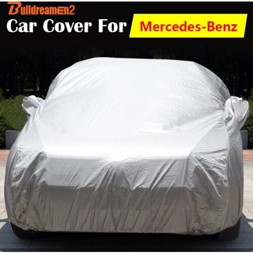 Buildreamen2 Car Cover Anti-UV Sun Snow Rain Scratch Resistant Cover For Mercedes-Benz A Class A140 A150 A160 A170 A180 A190