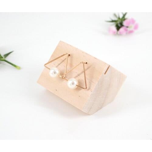 New Fashion Wood Earrings Display Holder Jewelry Display Stand Jewellery Display Showcase Wood Earrings Display Stand