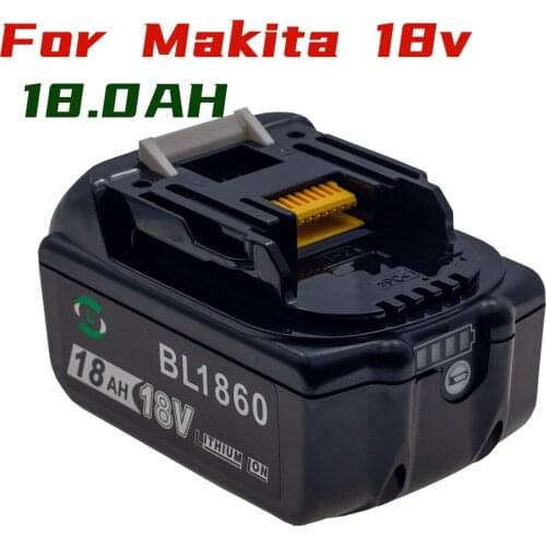 For Makita 18V 18000MAH BL1860 BL1850 BL1830 LXT400 BHR240Z Power Tool Set Lithium Ion Battery Indicator Light Charger