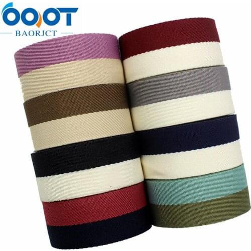 I-181103-10,10yards/lot 1"25mm Double-sided two-color striped ribbon DIY handmade bow headdress gift wrap birthday wedding
