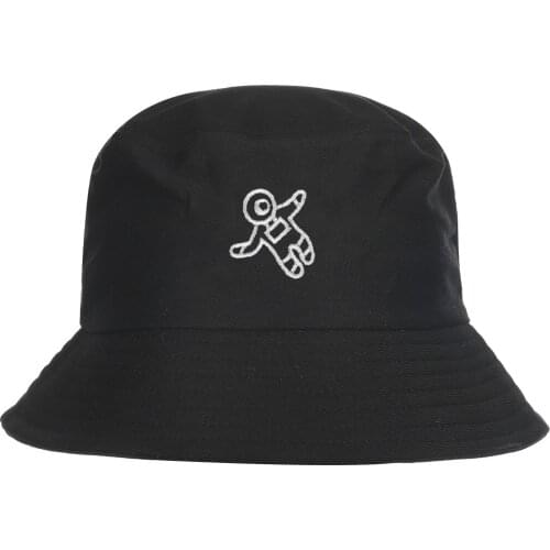 Double Sided Flip Summer Hats For Women Men Sunflower Cartoon Embroidery Bucket Hat Outdoor Sunshade Sun Hat Casquette Gorras