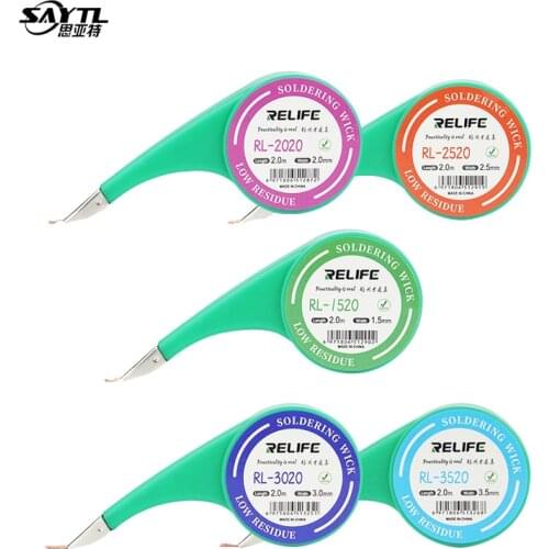 1Pcs Desoldering Wick Braid Solder Wick Remover Sucker with Thumb Wheel Dispenser Solder Remover Vacuum Sucker Desoldering