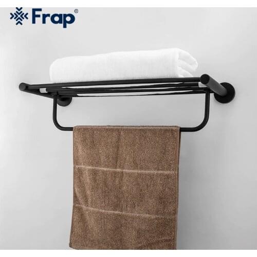Frap modern Style Wall Mounted Paste Towel Bars Bathroom Towel Hanger Bathroom Ace Shelf Bathroom Accessories F30224