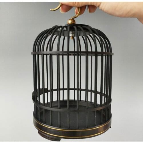 Elaborate Interesting Chinese Traditional Handicraft Collection Home Decoration Handmade Hardwood Ebony Cricket Small Cage
