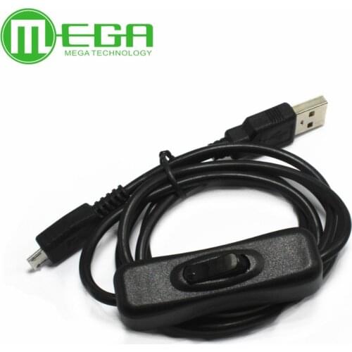Raspberry Pi Power Cable with switch ON/OFF button Micro USB charging cable for Banana PI Raspberry Pi 2 power cable with switch