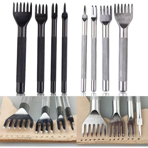 Round Carbon Steel Leather Shank Hollow Hole Punch Leathercraft Punching Tools Watchband Strap Household Leathercraft