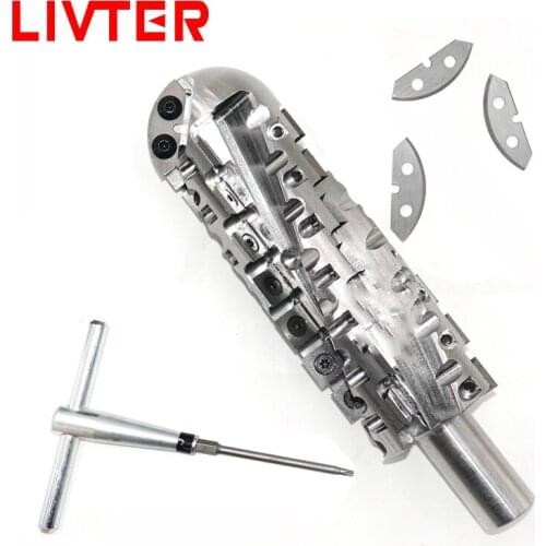 LIVTER spiral milling cutter woodworking CNC carving tool Round bottom replaceable blades