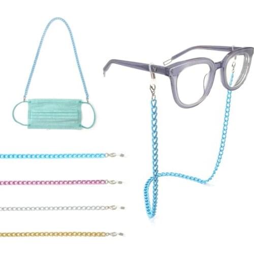 Fashion Aluminum Mask Lanyard Sunglasses Chains Mask Cord Holder Eyeglasses Necklace Accessory Hanging Rope Dropshipping