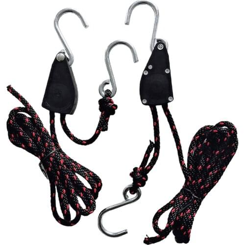 Nylon Tie Downs Newcod Canoe Lanyard, Ratchet Kayak Rope, Hanger Grow Light Hanger, Pulley Approx 1/4*x 8ft