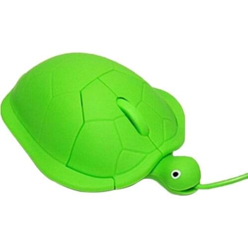 1000dpi Cute Cartoon Anime Fashion Turtle PC Laptop Optical USB Mouse, Green