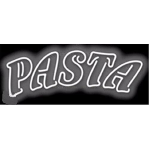 Pasta NEON SIGN REAL GLASS BEER BAR PUB LIGHT SIGNS store display Restaurant Advertising food wings drink dinning Lights 17*14"