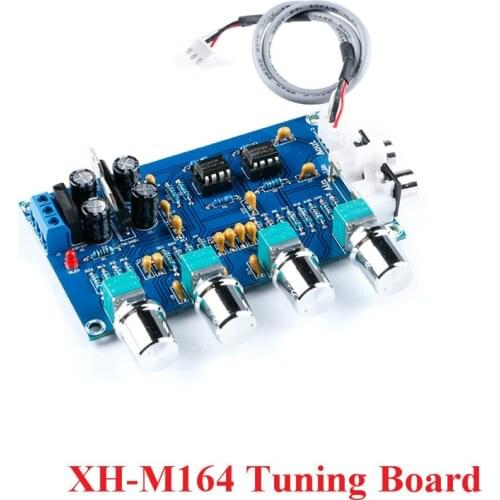 XH-M164 NE5532 Tuning Tone Sound Board Front Stereo Preamp Preamplifier Audio 4 Channels Power Amplifier Module Pre-amp Kit