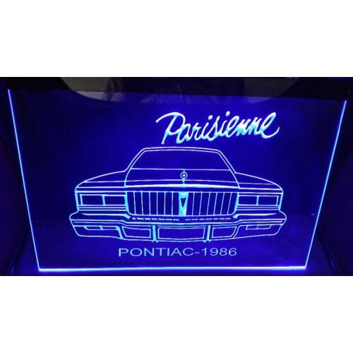 Pontiac 1986 Parisienne Beer NR Bar Pub Club LED Neon Light Sign home decor crafts