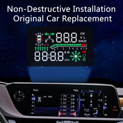 QHCP Car HUD Head Up Display HUD Hidden Design Safe Drive For Lexus ES200 260 250 300H 2018 2019 2020 2021 Interior Accessories