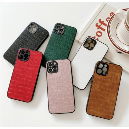 Luxury Crocodile Pattern Case For Apple iphone 11 Fundas back cover for iPhone 12 Pro Max 6 6S 7 8 Plus X XS Max XR phone Cases