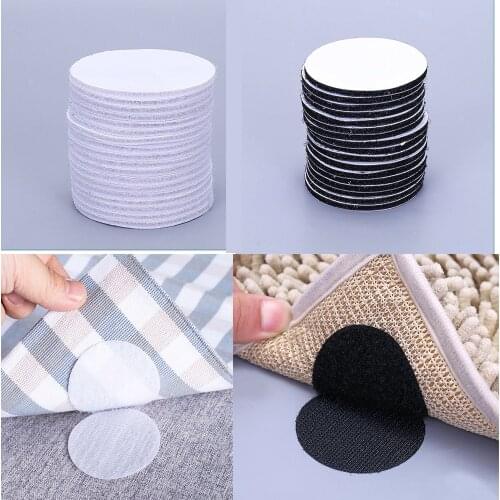 60mm Velcros adhesive Self adhesive Fastener Dots Household antiskid sticker Hooks and Loops Sofa carpet fastener 5-30Pair/Pack