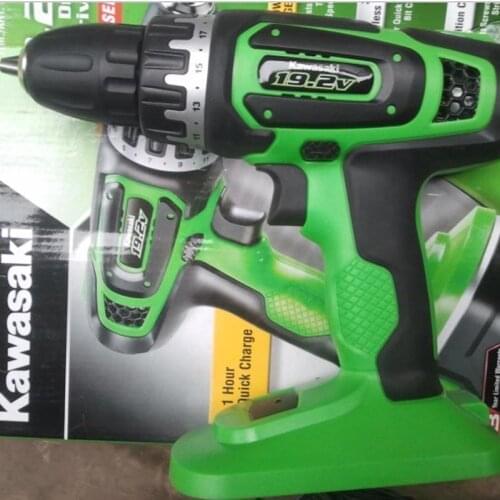 220V 10MM Universal Chuck Kawasaki 19.2V Rechargeable Drill with Battery and Charger