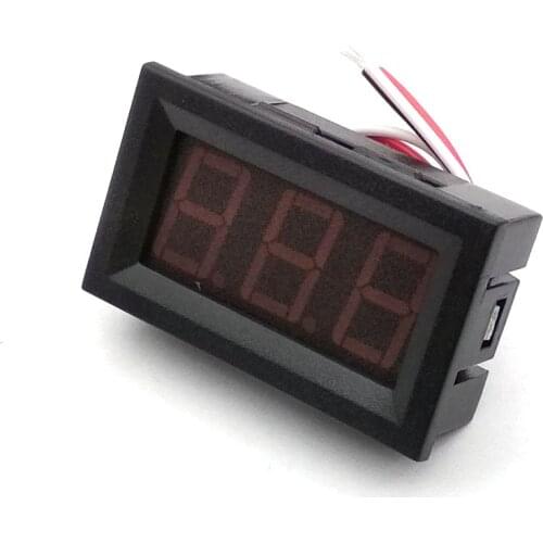 High Quality 0.56 Inch LCD Red / Blue / Green Light DC 0-100V Panel Meter DC Digital Voltmeter