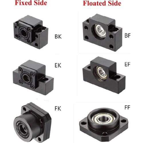 1PC BK10 BF10 BK12 BF12 BK15 BF15 FK10 FF10 FK12 FF12 FK15 FF15 EK10 EF10 EK12 EF12 Support Unit for Ballscrew SFU1605 SFU1204