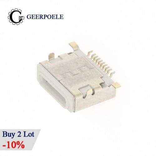 10 pcs/lot Lightning Socket Iphone 10P 30V 2A Micro USB Connectors Female Port Jack Tail Plug Socket Electric Terminals