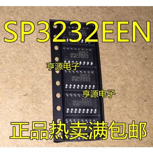 10PCS SP3232EEN-L/TR SIPEX SOP-16 MAX3232