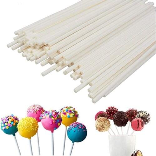 100Pcs 7.5/10/15cm Lollipop Stick Food-Grade Plastic Pop Sucker Candy Making Sucker Sticks For DIY Lollypop Cake Chocolate Sugar