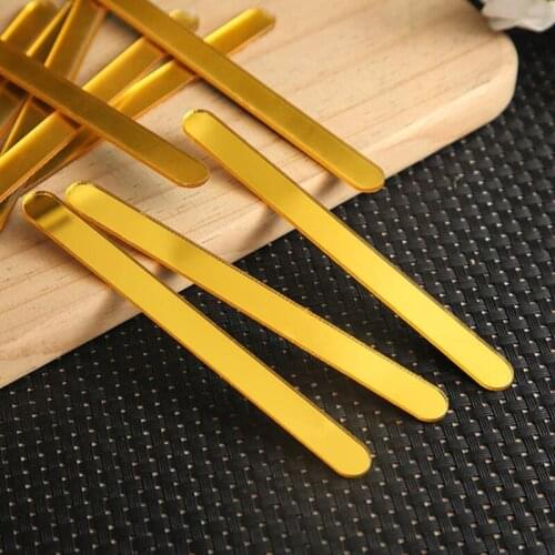 20pcs Acrylic Ice Cream Sticks Popsicle Stick Kids Crafts DIY Handmade for Home Party Baby Shower Gift