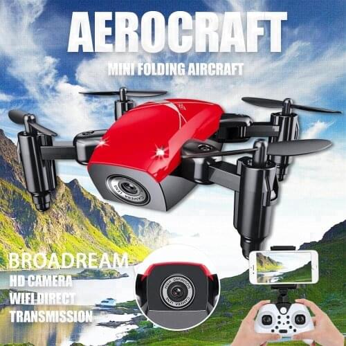 2018 hot sell mini drone With WiFi FPV Camera Foldable Drone Altitude Hold RC Quadcopter Pocket Drone RC Toys RC Helicopter