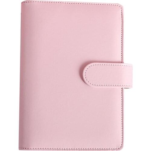 6 Rings A6 Notebook File Folder Notepad Cover Leather Ring Binder Office School Supplies Vintage Refillable Notebook Cover