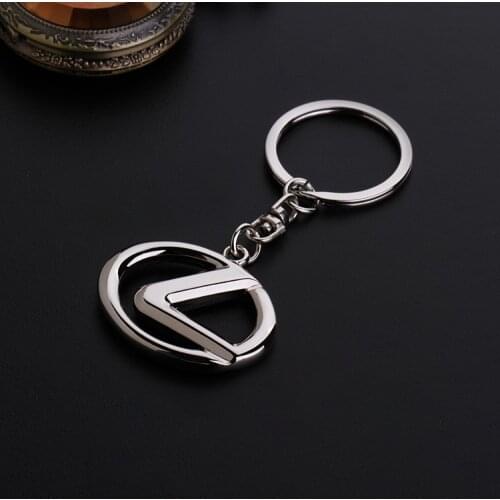 8 word long chain Hollow out styling keyring for lexus logo metal car keychain man 4S gift key rings auto accessories pendant