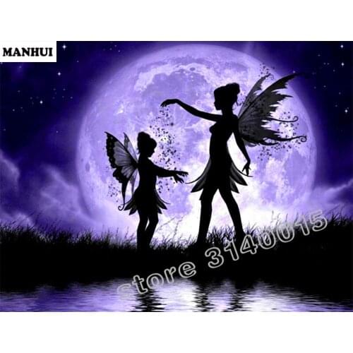 Diy Diamond painting Butterfly Fairy 3D square drill Diamond mosaic pasted full cross stitch Crafts Needlework ABC070