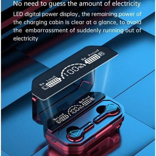 Wireless Bluetooth Earbuds 5.1 Headphones,IPX7 Waterproof Touch in-Ear Sports Earphone,2000mAh Power Bank Headset & Microphone