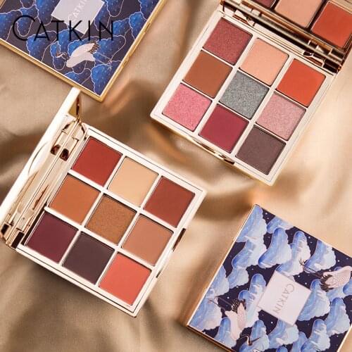 CATKIN Seasonal 9 Colors Eyeshadow Eternal Love Palette Long-lasting Easy To Wear Waterproof Sweatproof Christmas Makeup