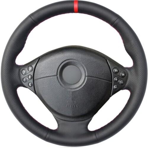 Black PU Artificial Leather car Steering Wheel Cover for BMW M Sport E36 1996-2000 E39 1995-2001 Z3 M E36/7 E36/8 1998-2002