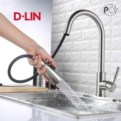 D.LIN Pull-out Kitchen Faucets