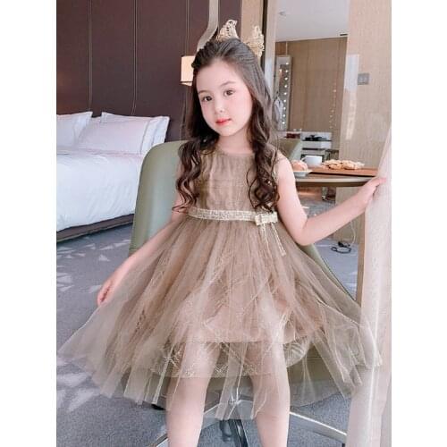 Flowe Girld Dress Toddler Kid Girl Summer Princess Dress Lace Tulle Wedding Birthday Party Pageant Costumes Dress
