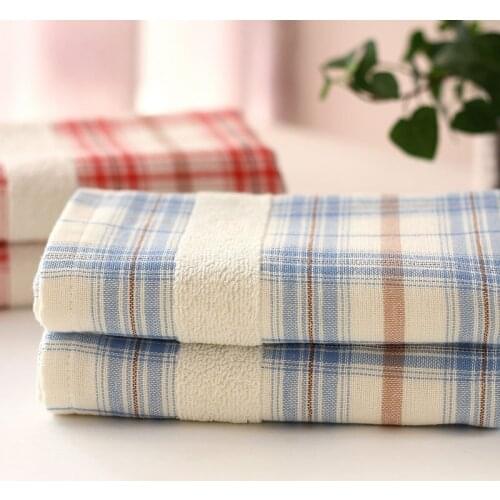 Home textiles,bathroom, pure cotton, garden Plaid towel, double gauze, face towel, household towel,cotton double towel wholesale