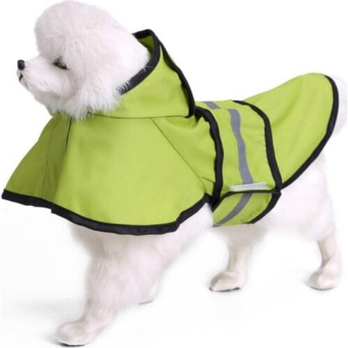 Dog Raincoat Dog Rain Reflective Jacket Waterproof Pet Coat Hoodies Jumpsuit For Small Medium Large Dogs French Bulldog XS-4XL
