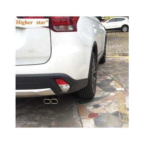 304# stainless steel car stainless steel Styling muffler,exhaust pipe decoration outlet for Mitsubishi outlander 2016-2020
