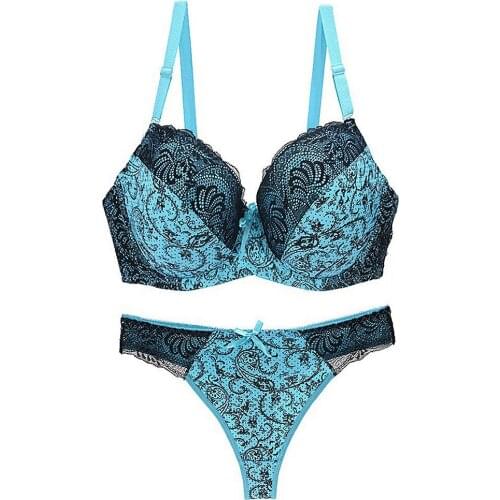 New Bra & Brief Sets New Arrival Suspenders Lace Bra Set panties womens Underwear lingerie sexy underwire Unlined Bralette